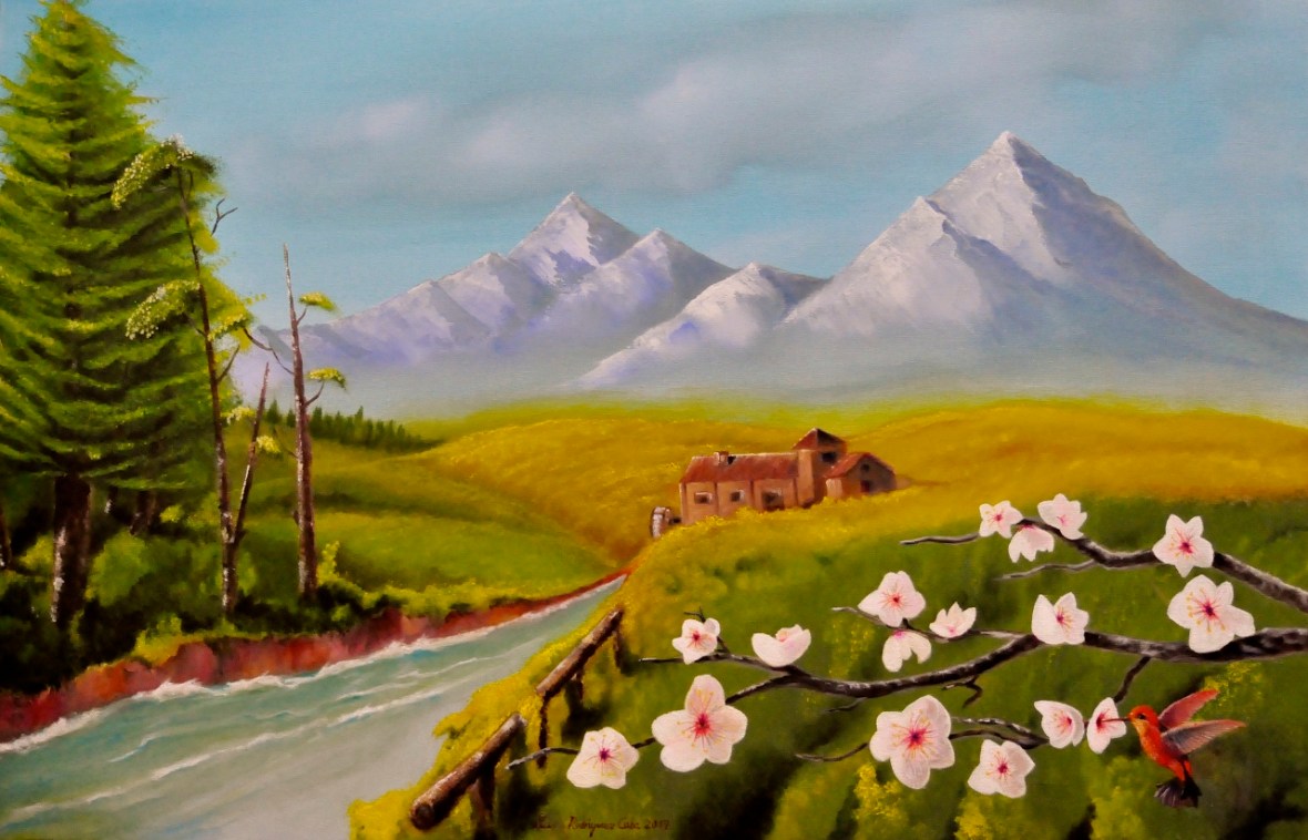 Paisaje 60 x 92 cm.