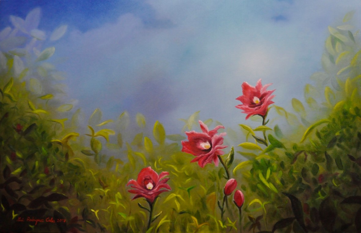 Orquídeas 60 x 92 cm.