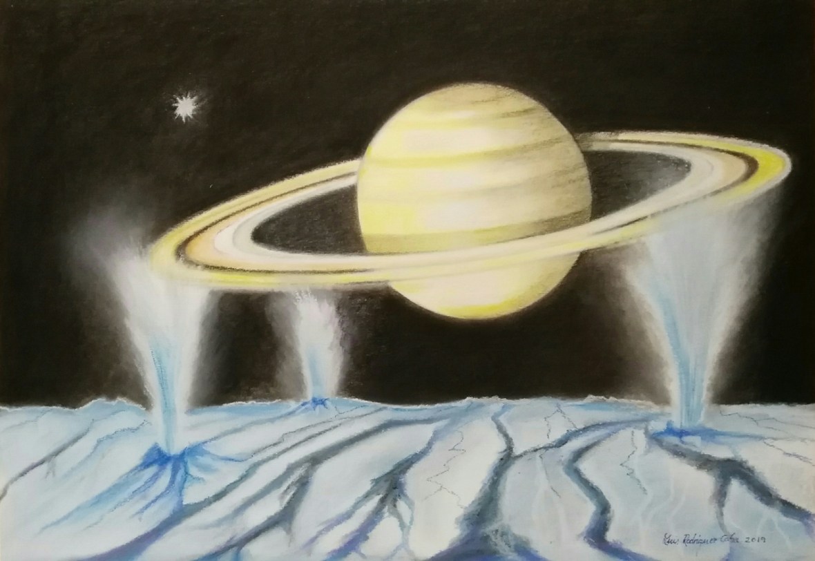 Saturno desde Encélado