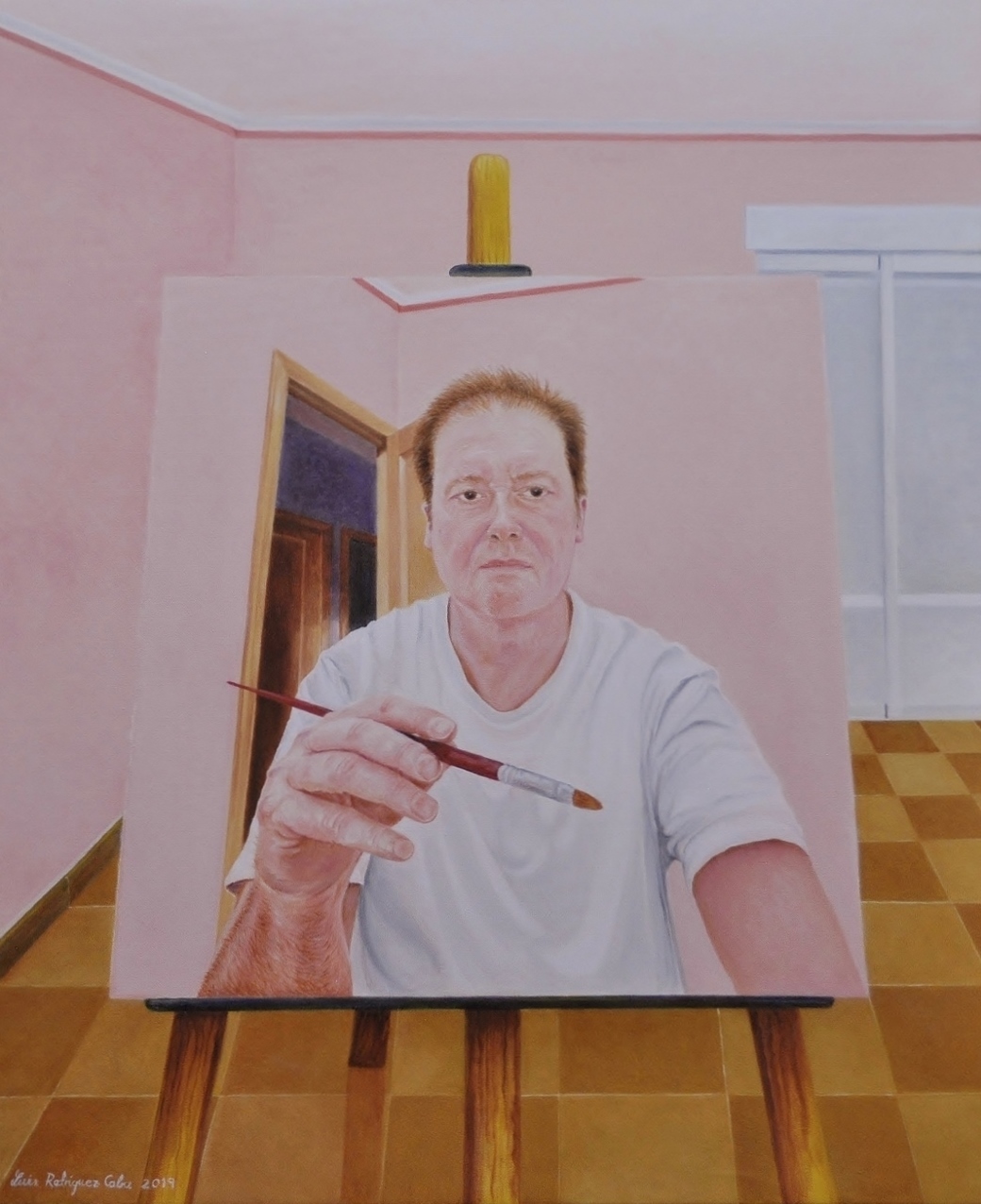 Autorretrato 73 x 60 cm.