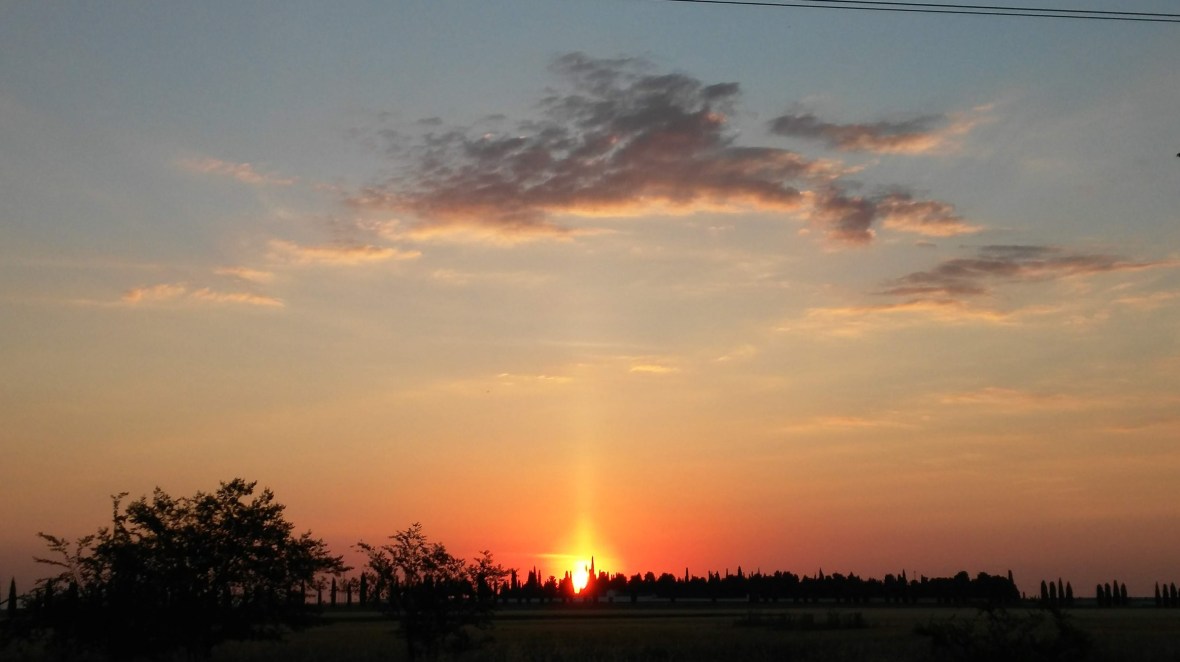 Pilar de Luz antes del amanecer 7h. 2'