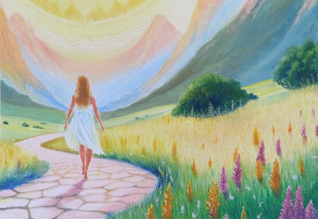 Camino a mandala   óleo